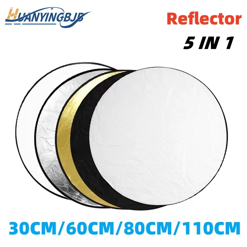 Photography Lighting Diffuser - HUANYINGBJB Portátil 5 em 1 Refletor