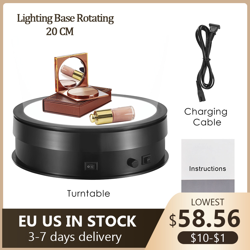 Photography Lighting For Jewelry - 20 cm base de iluminação 360