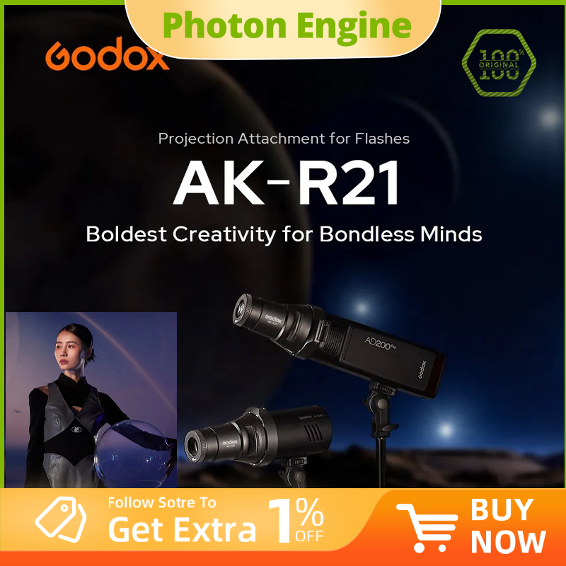 Fresnel Lens Attachment - Lente de Projeção Godox AK-R21 com