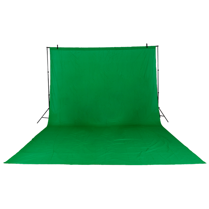 Photography Lighting Kit With Backdrop - 3m x 6m /9.8ftx19.6ft algodão chromakey