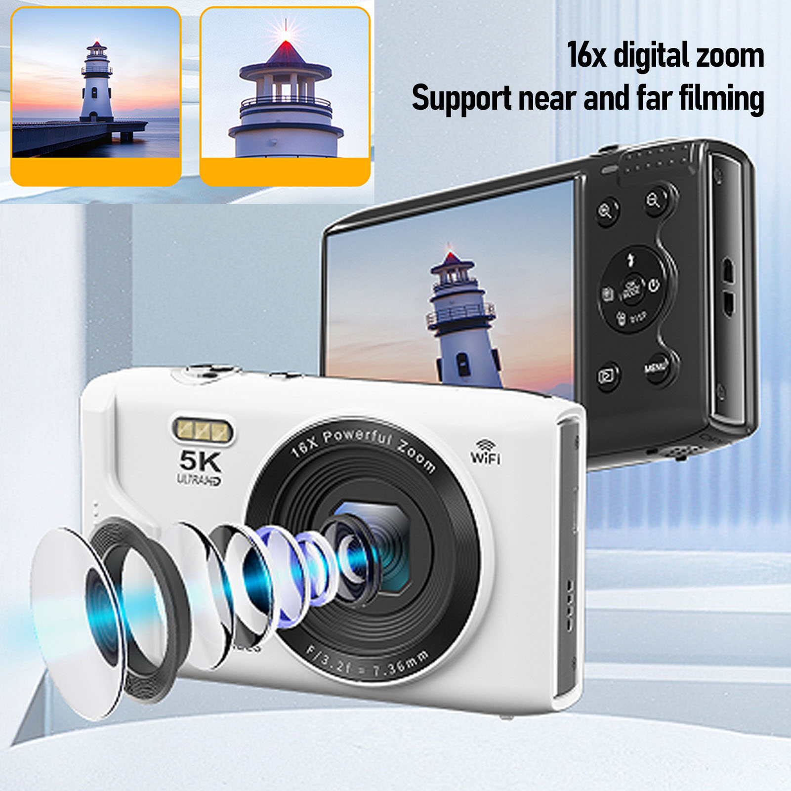 Lighting In Photography For Beginners - Câmera digital 5k, 72mp, 16x, zoom