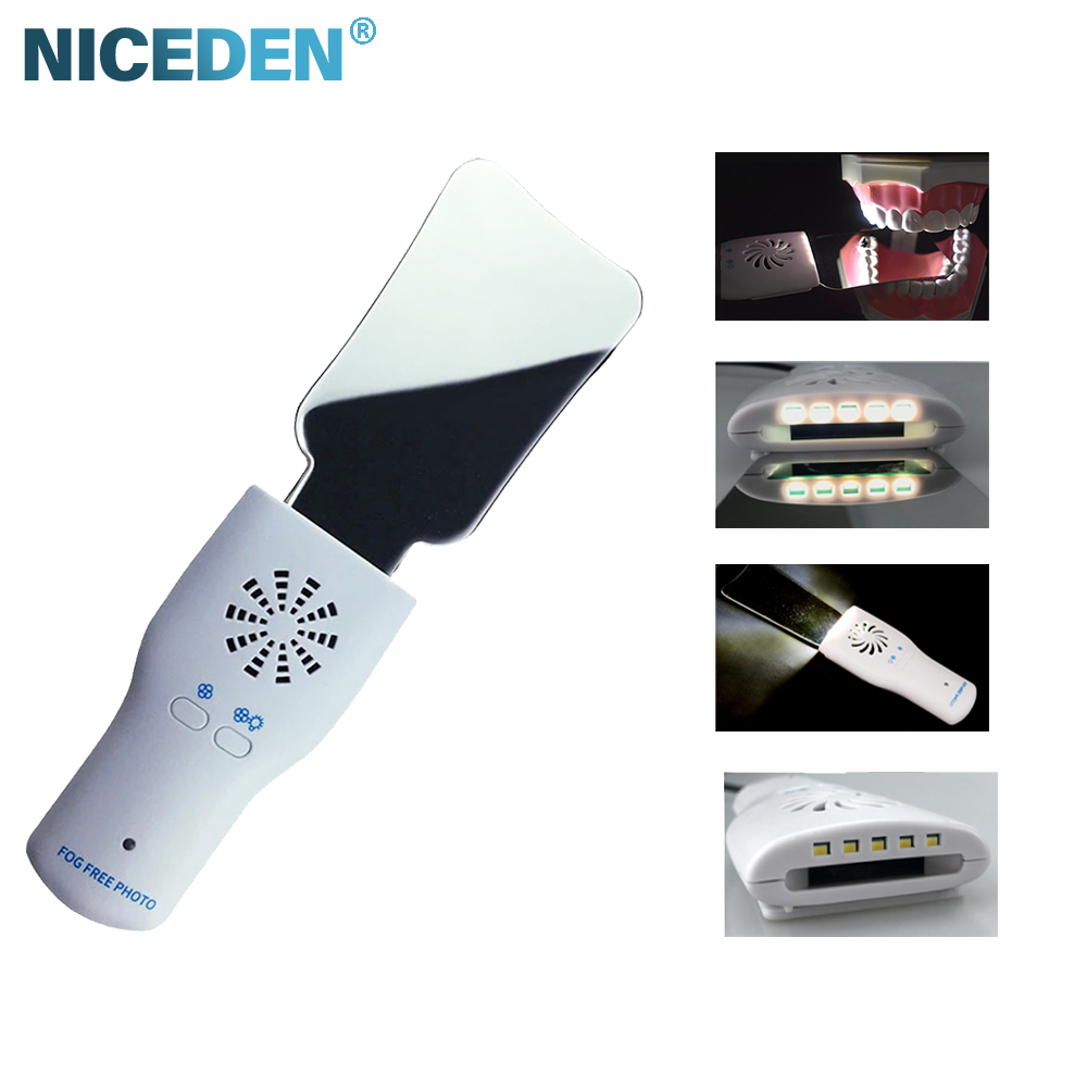 Photography Lighting Setup - Conjunto de espelho dental antiembaçante, refletor