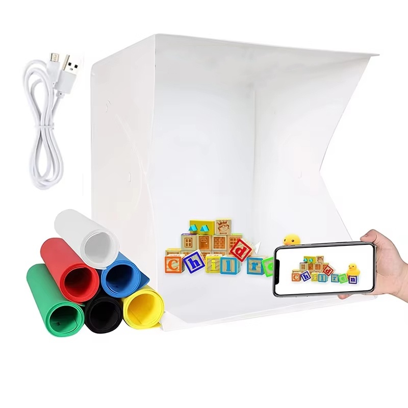 Photography Lighting Setup - Caixa de Luz Dobrável Portátil para