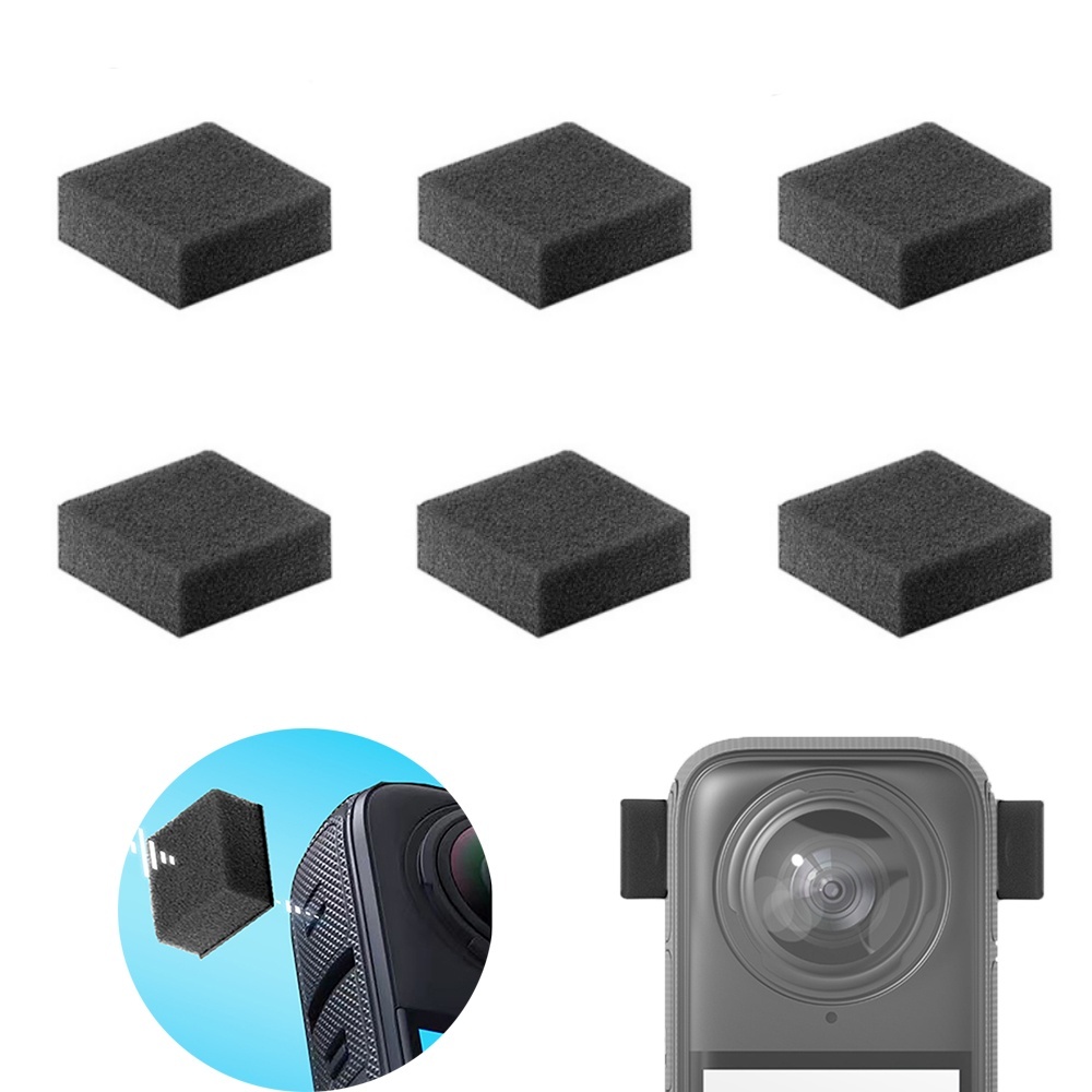 Insta360 Camera X4 - 6 pçs microfone pára-brisas para insta360
