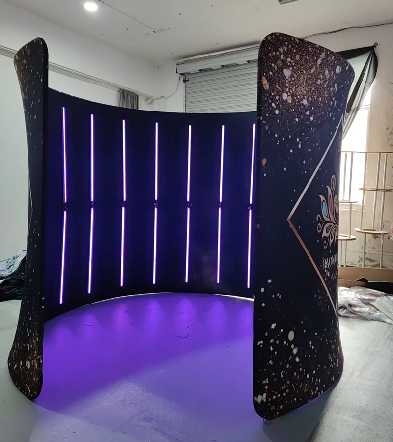 Photography Lighting Kit With Backdrop - Cabine de fotos 360 com estrutura,