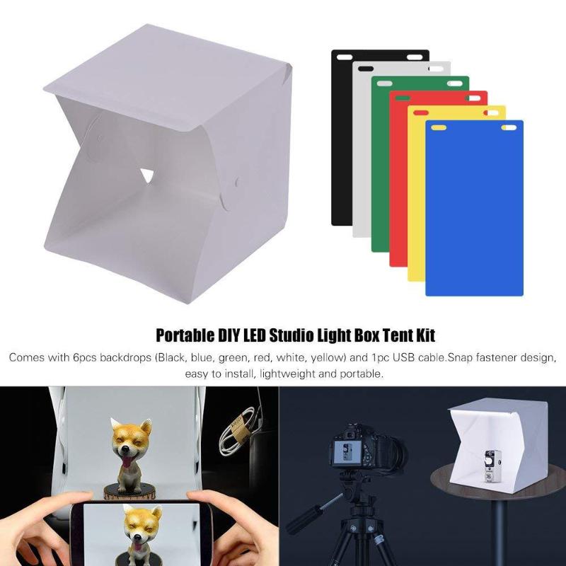 【C】Caixa de Luz LED Portátil p - Photography Lighting Setup avaliação e preço