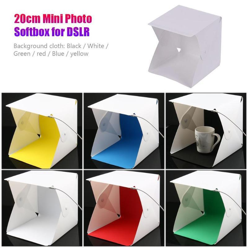 【C】Caixa de Luz LED Portátil p - Photography Lighting Setup avaliação e preço