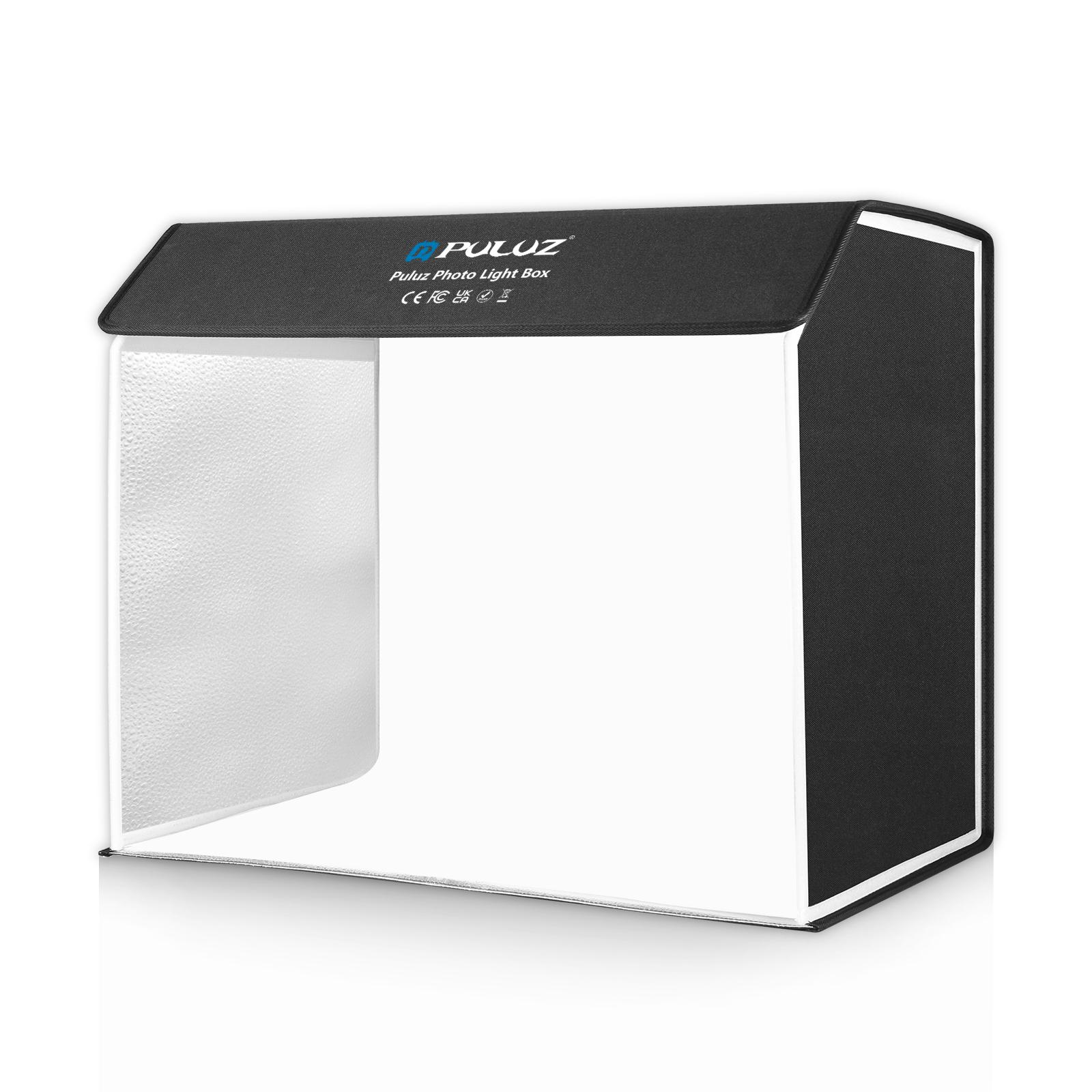 Puluz 60x40cm caixa de luz de  - Photography Lighting Kit With Backdrop avaliação e preço