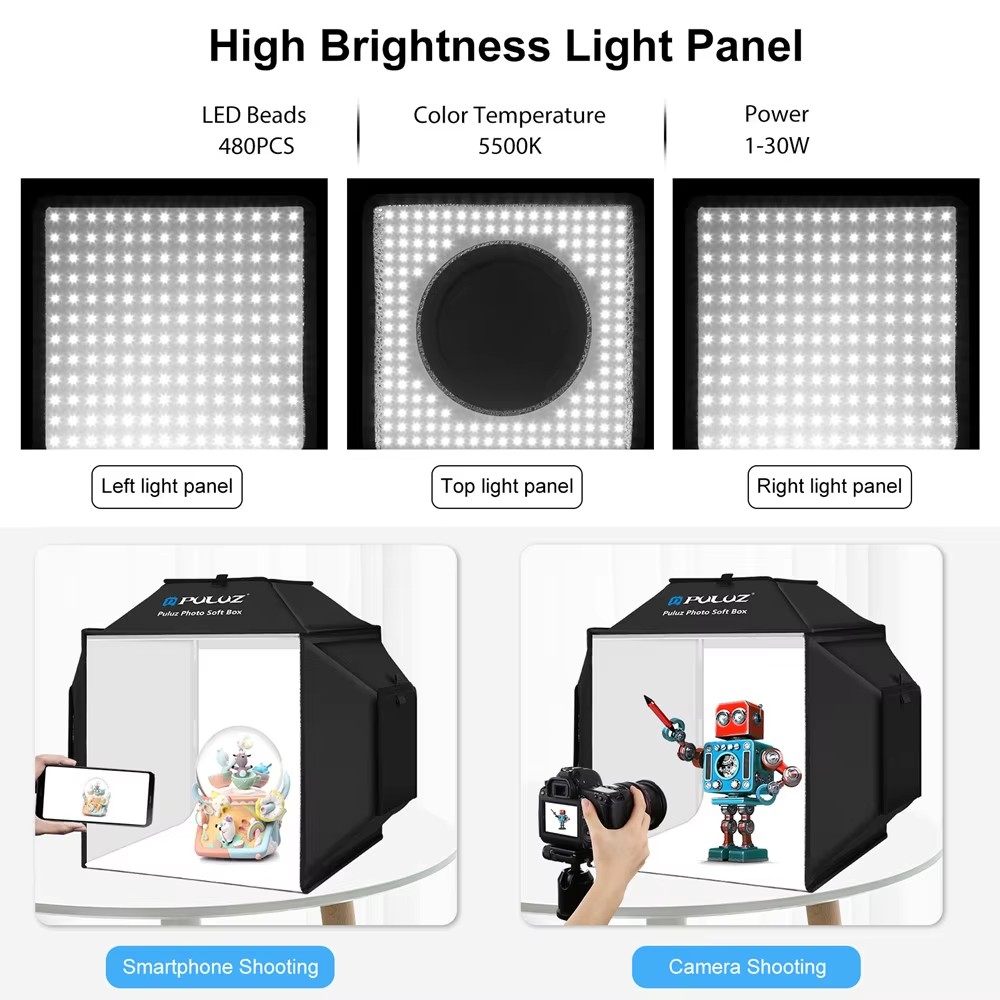 40cm dobrável fotografia estúd - Photography Lighting Kit With Backdrop avaliação e preço