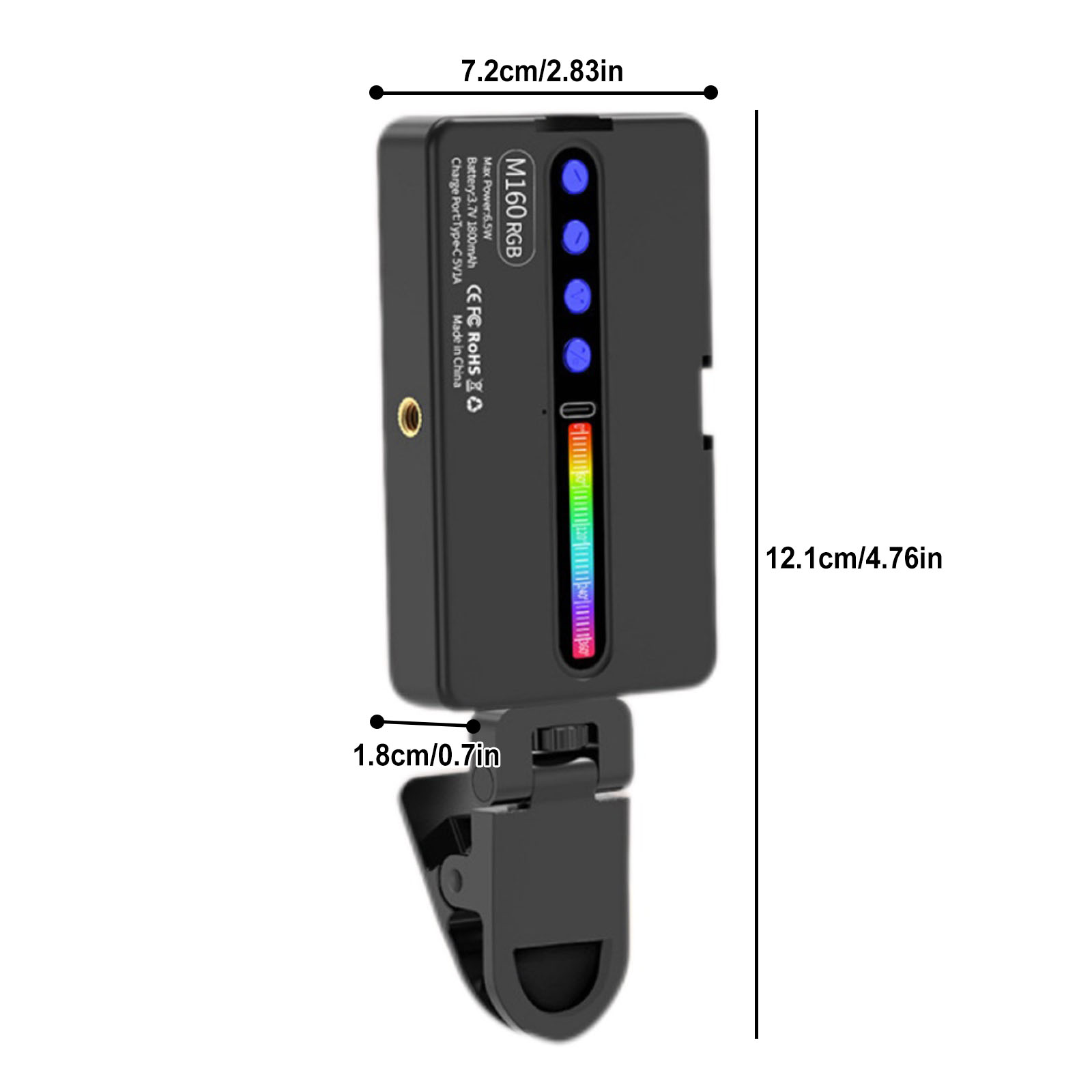 Luz de Vídeo LED RGB 6.5W 2700 - Photography Lighting Type avaliação e preço