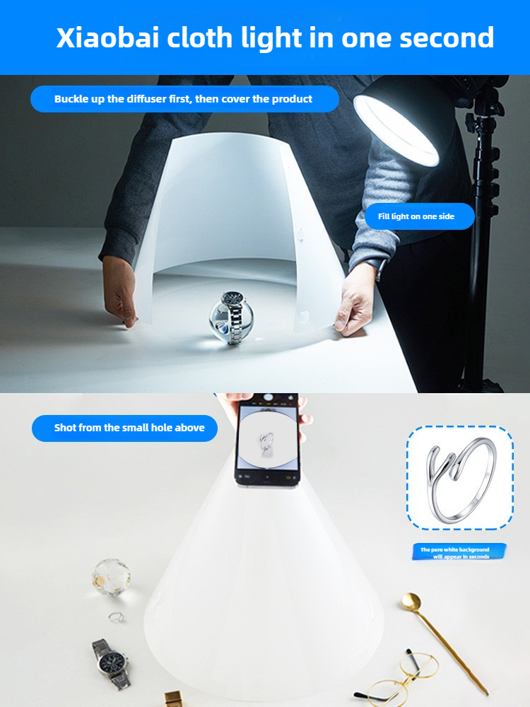 Difusor de Flash em Forma de C - Photography Lighting For Jewelry avaliação e preço