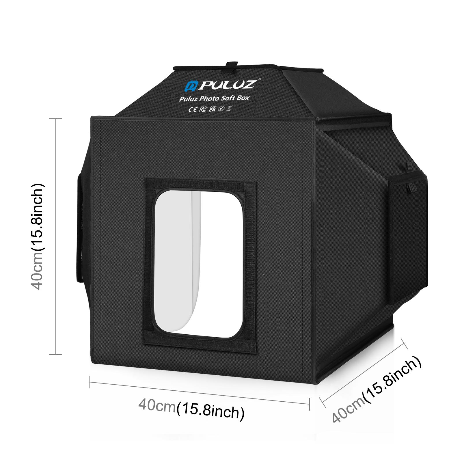 Puluz 40cm dobrável 72w 5500k  - Photography Lighting Kit With Backdrop avaliação e preço