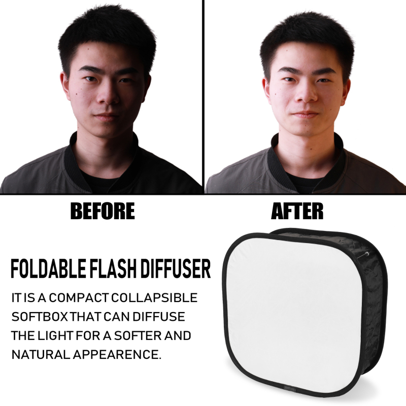 Mini difusor dobrável portátil - Photography Lighting Diffuser avaliação e preço