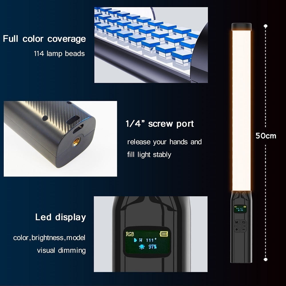 Tubo de varinha RGB portátil,  - Photography Lighting Type avaliação e preço