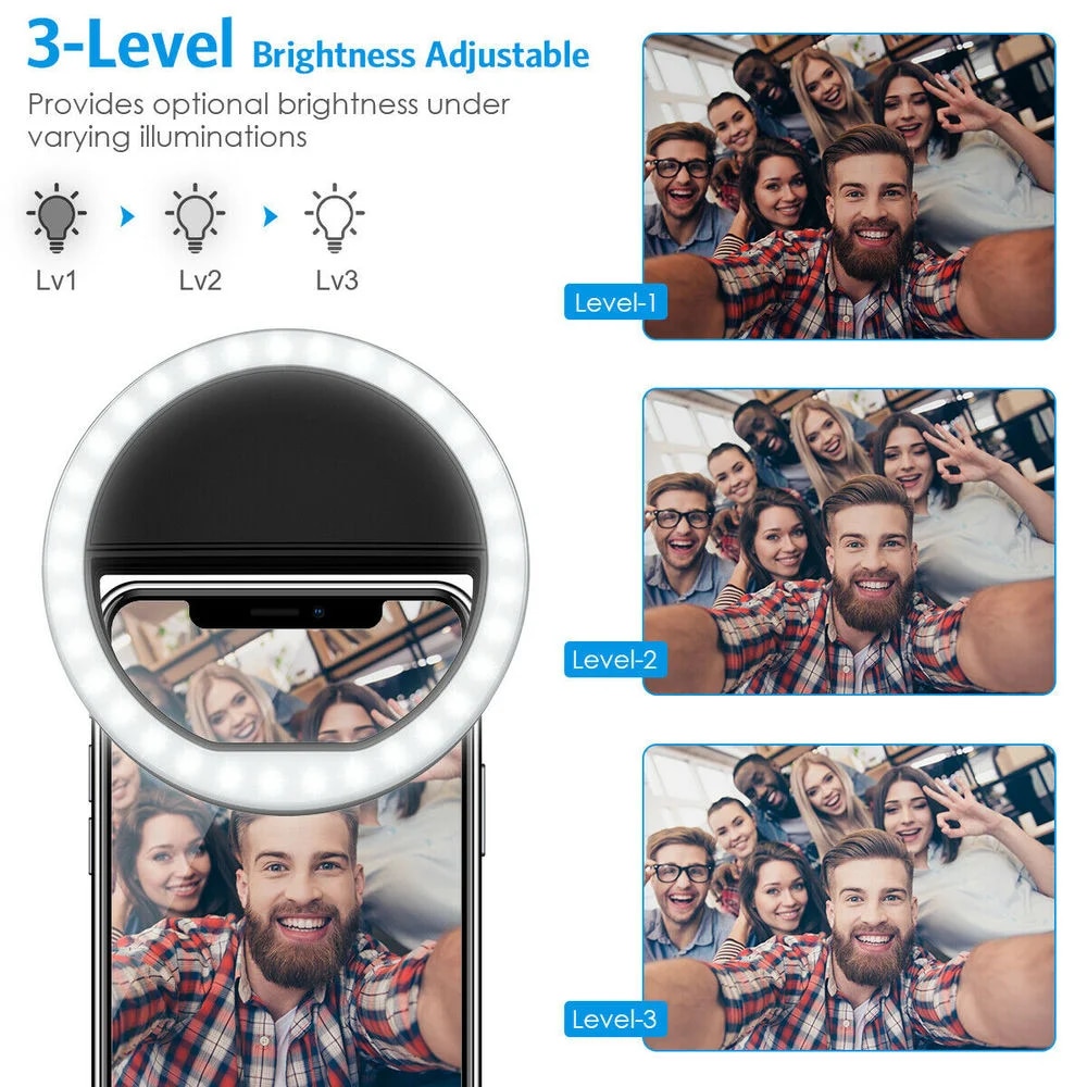 Anel de Luz LED para Selfie co - Photography Lighting Patterns avaliação e preço