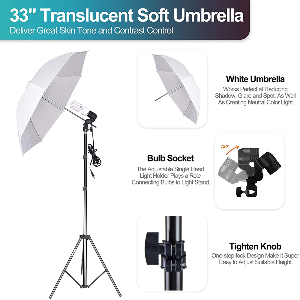 Conjunto econômico de equipame - Photography Lighting Kit With Backdrop avaliação e preço
