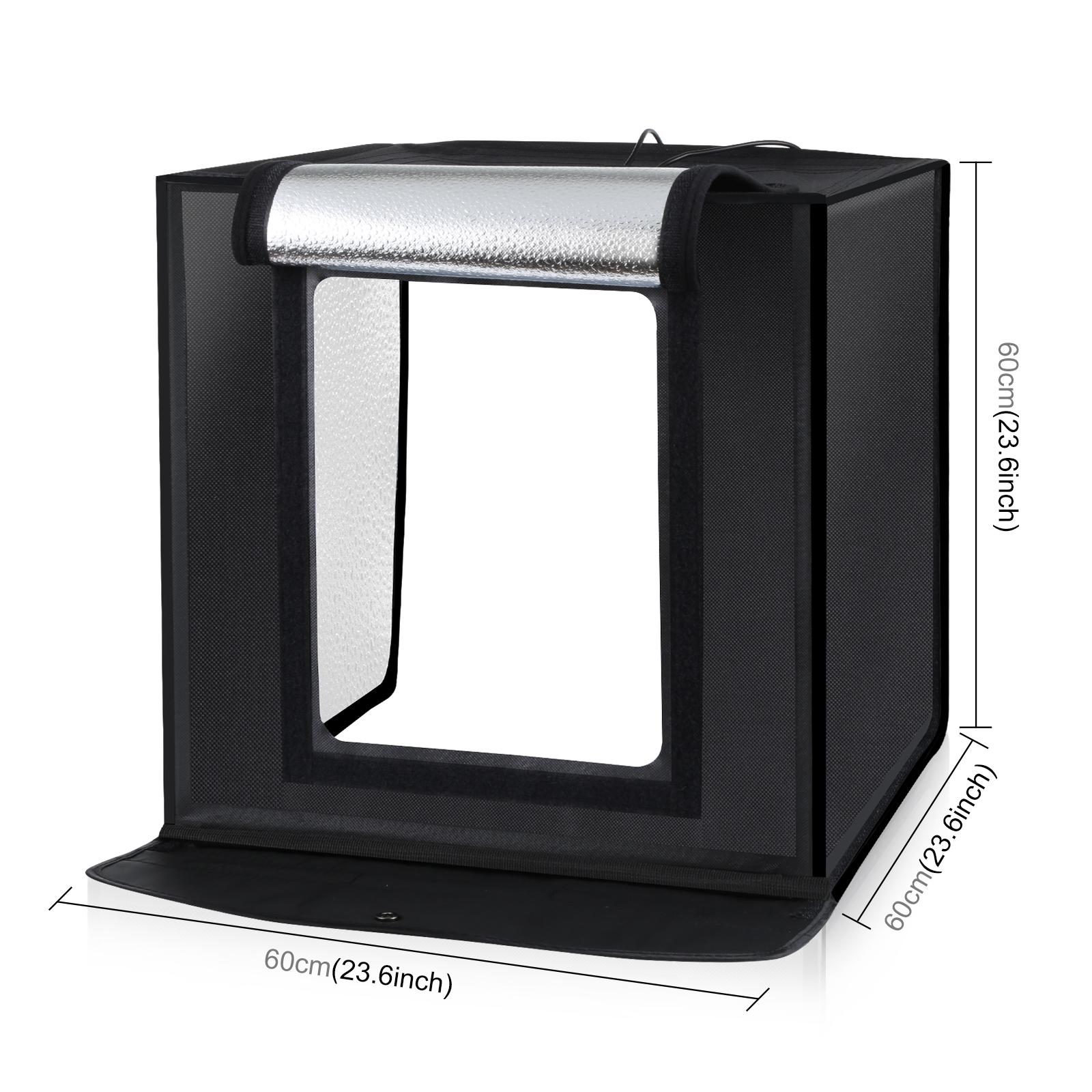 Puluz 60cm caixa de luz de est - Photography Lighting Kit With Backdrop avaliação e preço