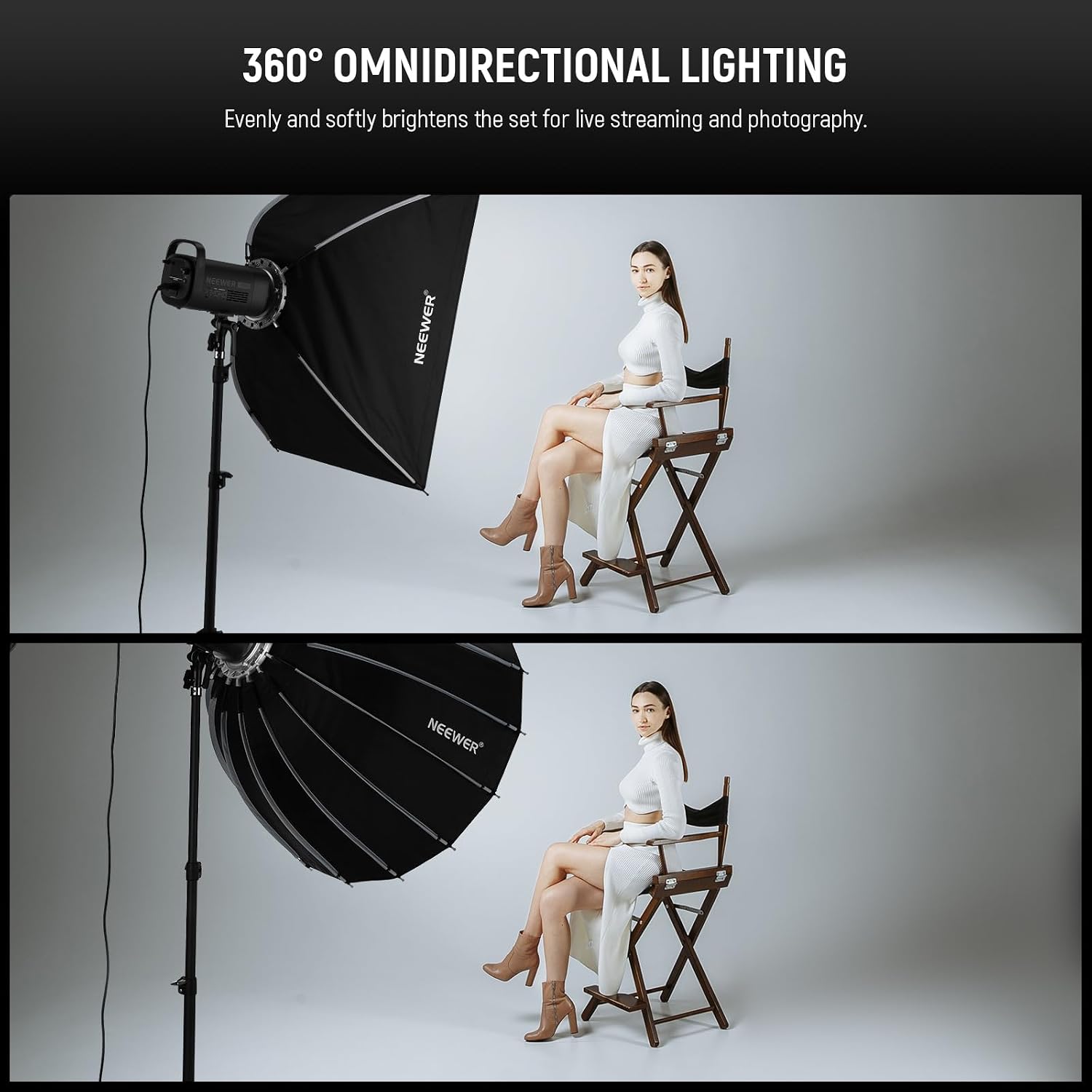 Softbox Parabólico com Montage - Photography Lighting Diffuser avaliação e preço