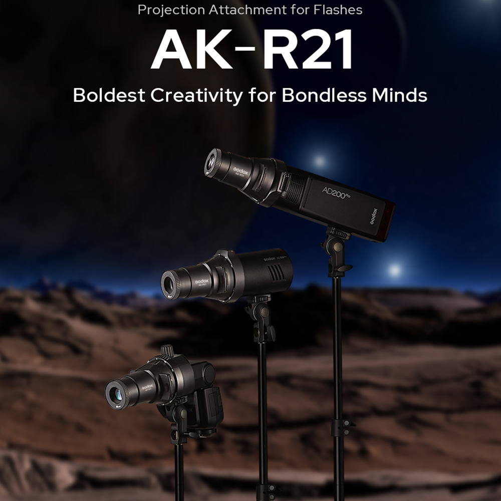 Godox AK-R21 acessório lente d - Fresnel Lens Attachment avaliação e preço