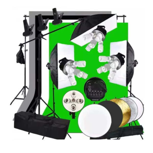 Kit Completo de Fotografia Gol - Photography Lighting Kit With Backdrop avaliação e preço