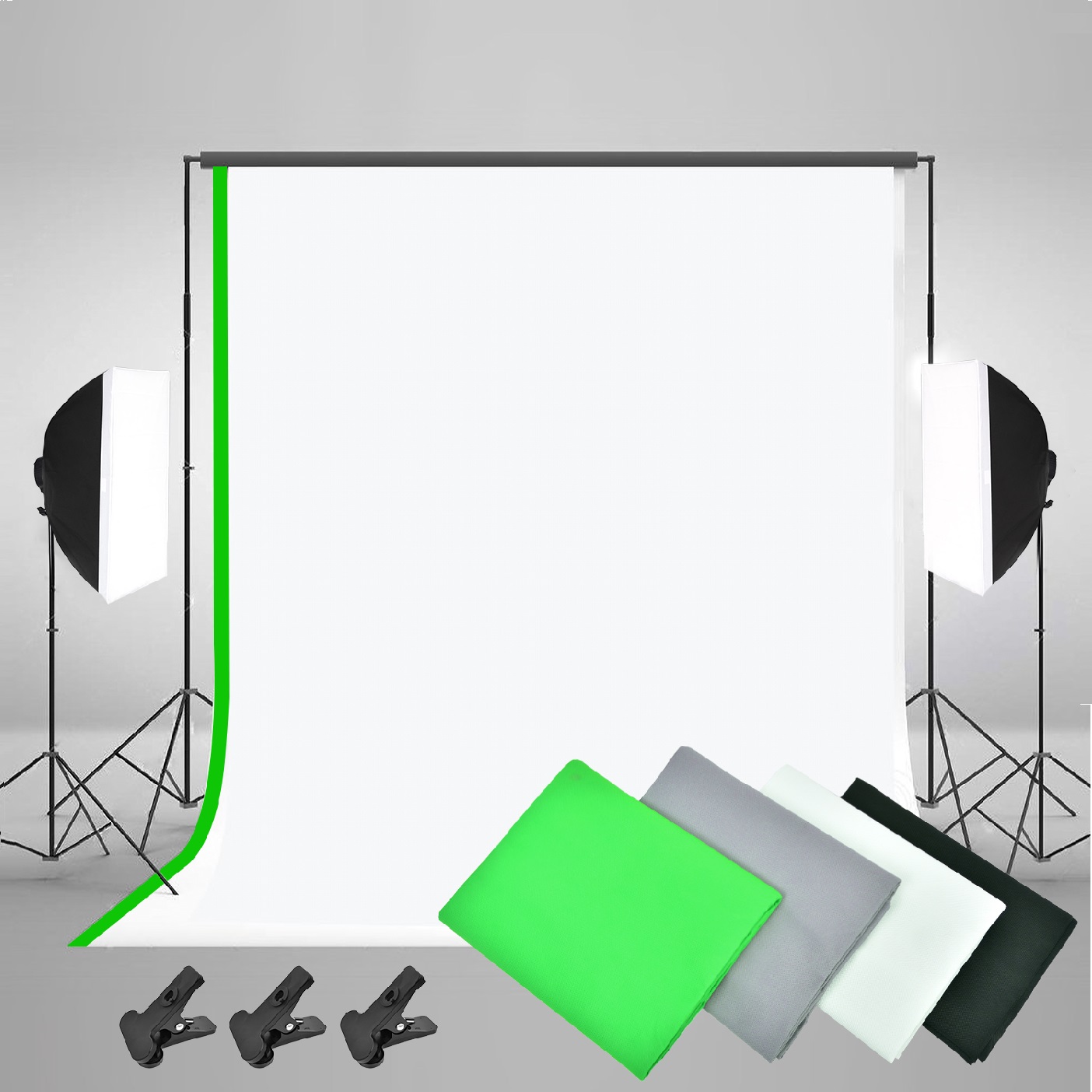 Kit Completo de Fotografia Gol - Photography Lighting Kit With Backdrop avaliação e preço