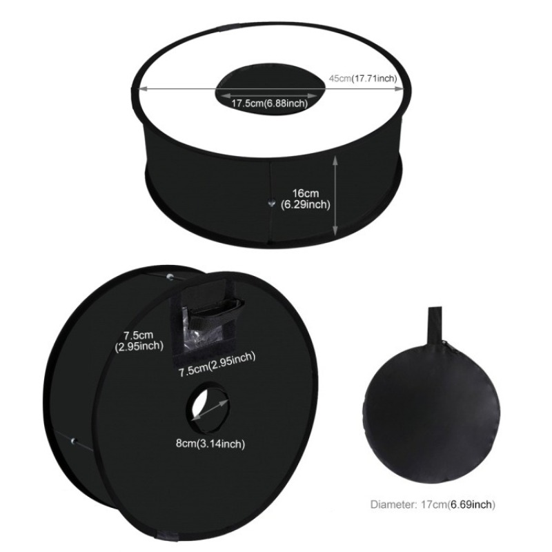 Softbox dobrável de 45cm com f - Photography Lighting Type avaliação e preço