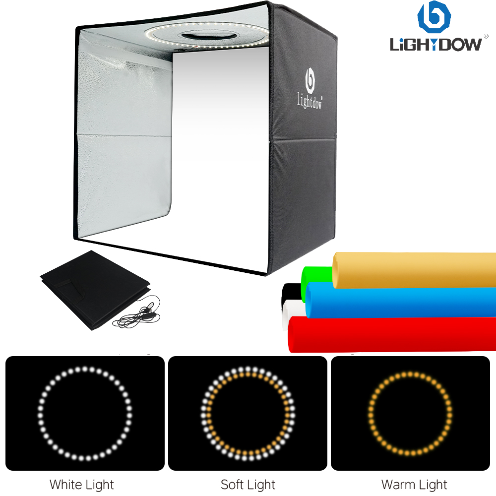 Lightdow Photo Studio Light Bo - Photography Lighting Kit With Backdrop avaliação e preço