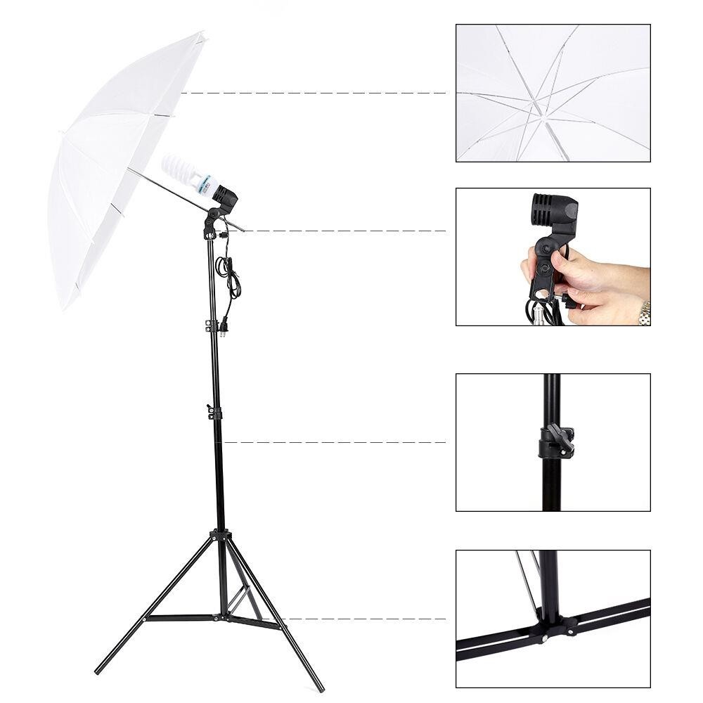 Kit de Iluminação para Estúdio - Photography Lighting Kit With Backdrop avaliação e preço