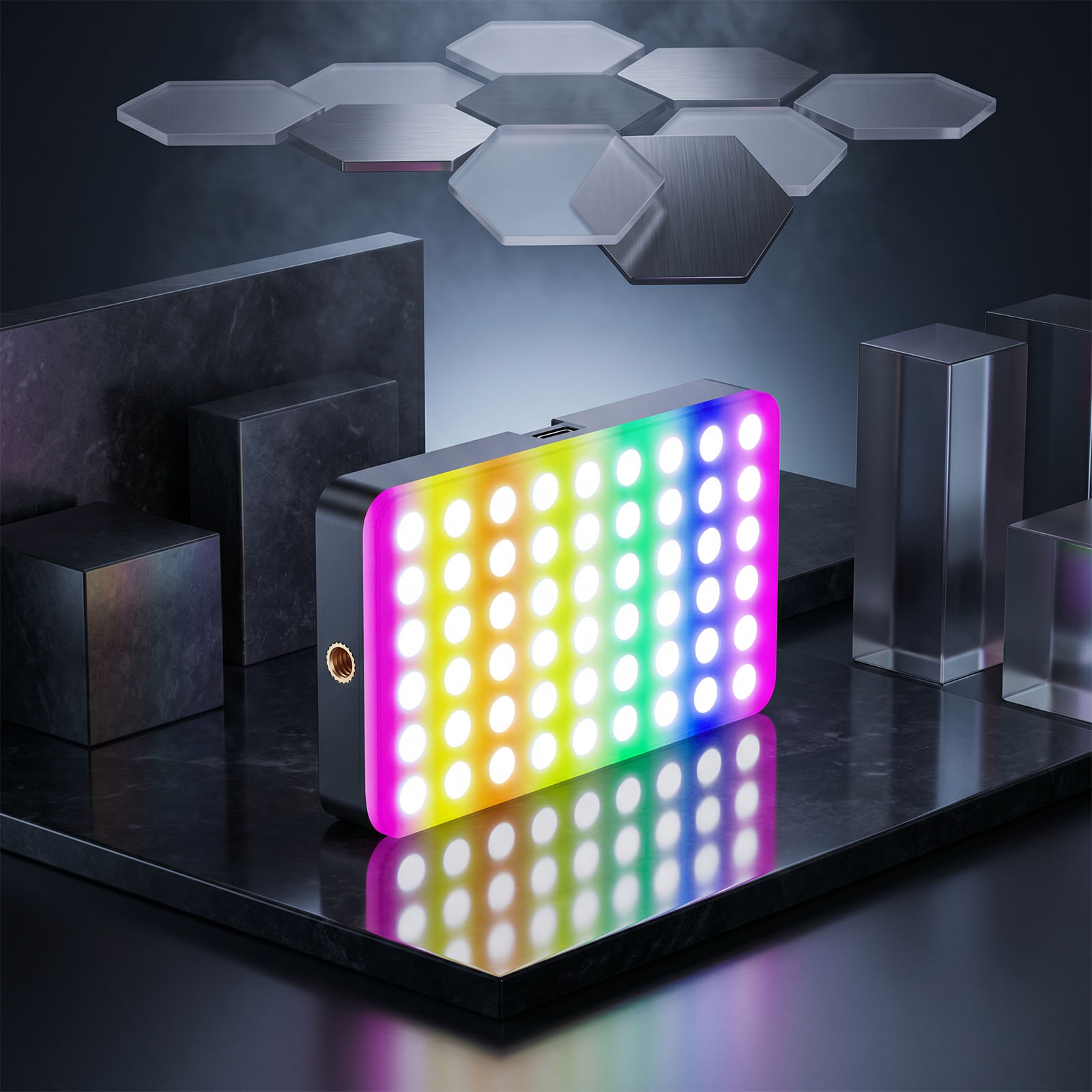 Luz de Vídeo LED RGB de 6.5W 2 - Photography Lighting Type avaliação e preço