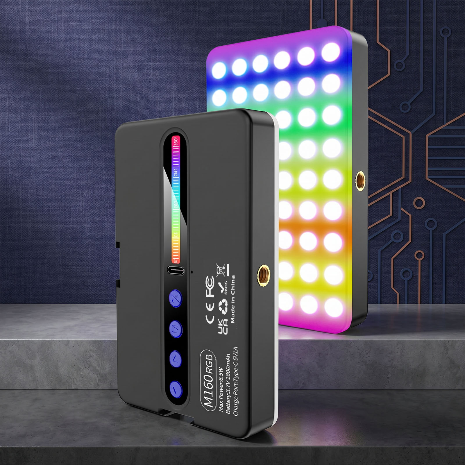 Luz de Vídeo LED RGB de 6.5W 2 - Photography Lighting Type avaliação e preço